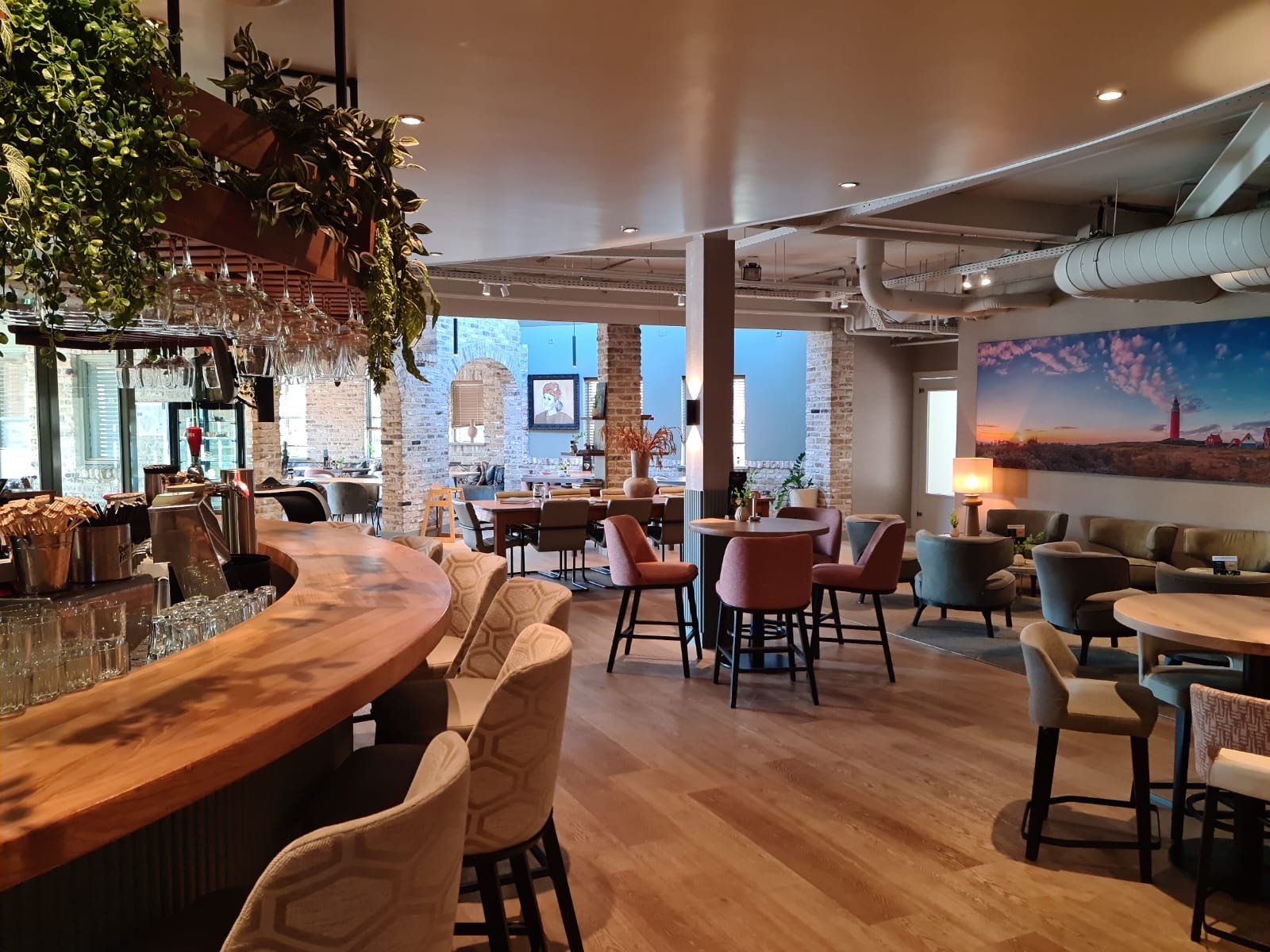 Het restaurant, ookwel paviljoen, van het vakantiepark de Krim.