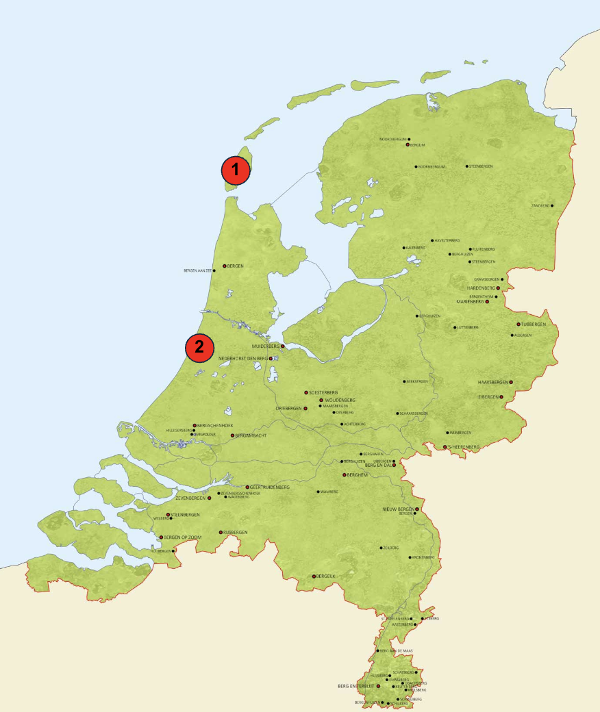 Recreja op de kaart